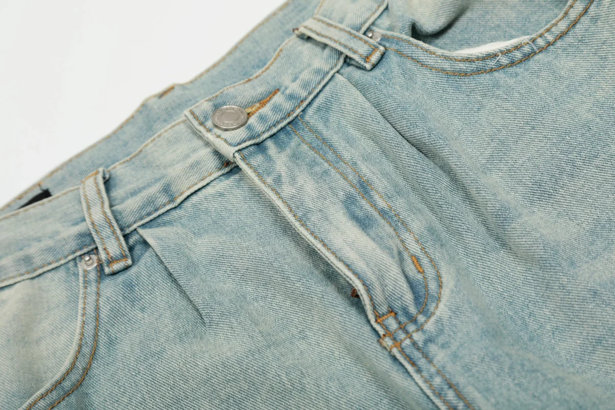 Cloud-Fade Balloon Jeans | Wide-Leg Streetwear Denim – Image 7