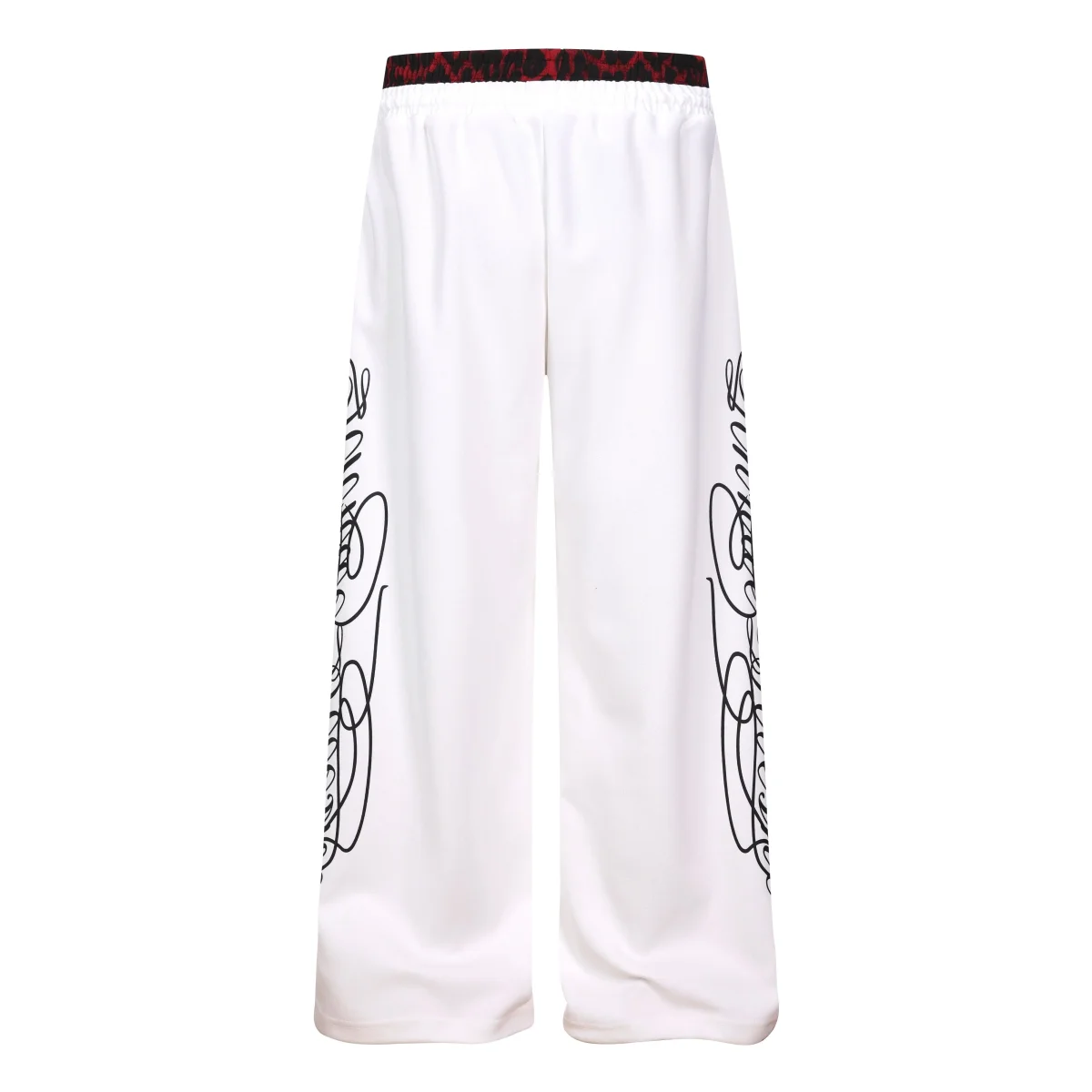Seakoff Leopard Panel Sweatpants | Wide-Leg Streetwear – Image 3