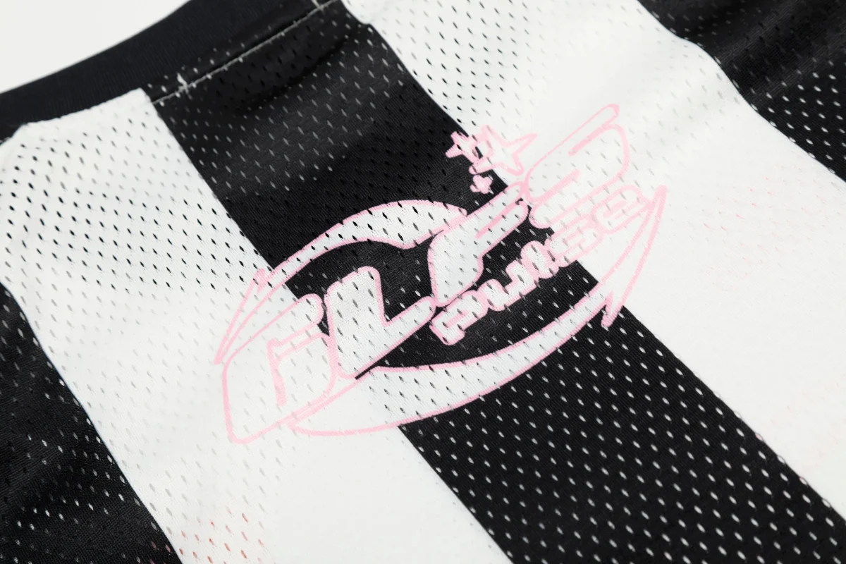 Seakoff Black & White Striped Long-Sleeve Football Jersey Tee – Image 5