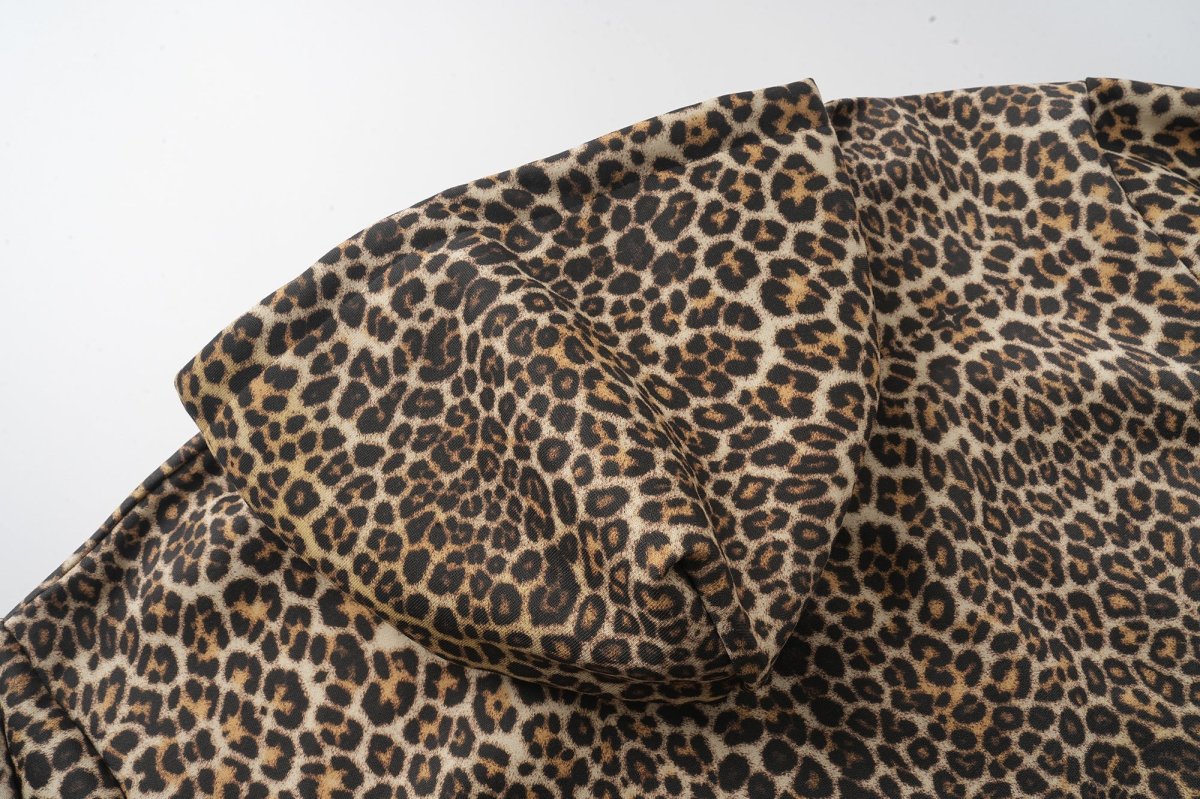Leopard Print Graphic Zip-Up Hoodie | Bold Streetwear – Image 6
