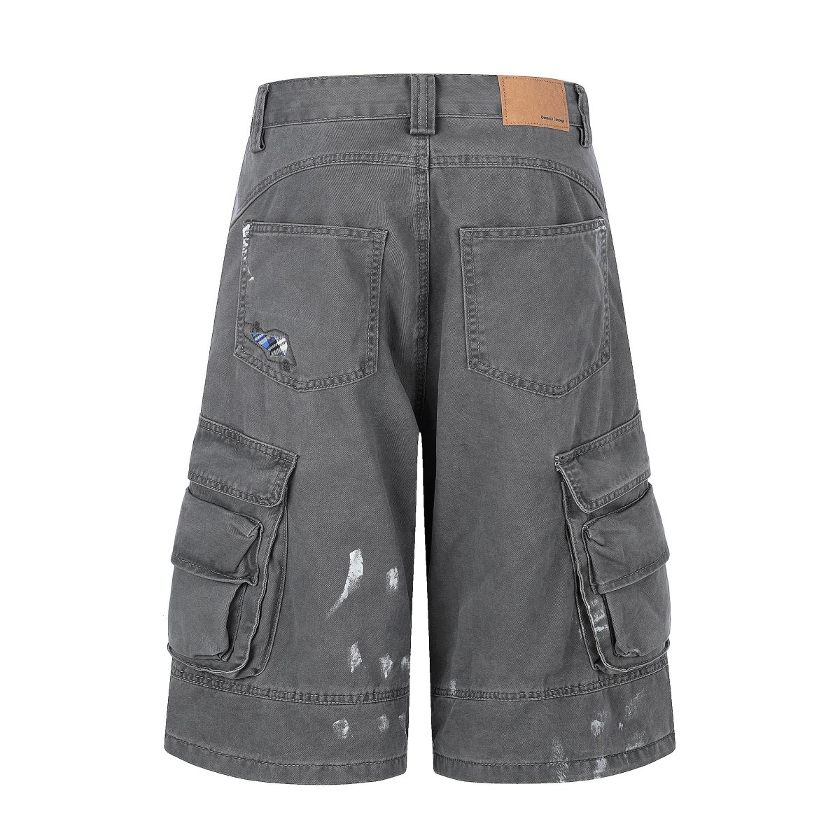 Seakoff Distressed Utility Cargo Shorts | Y2K Baggy Fit – Image 8