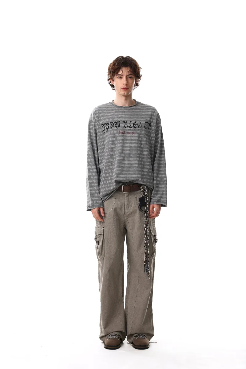 Seakoff Striped Gothic Logo Long Sleeve Tee | Streetwear – Image 6