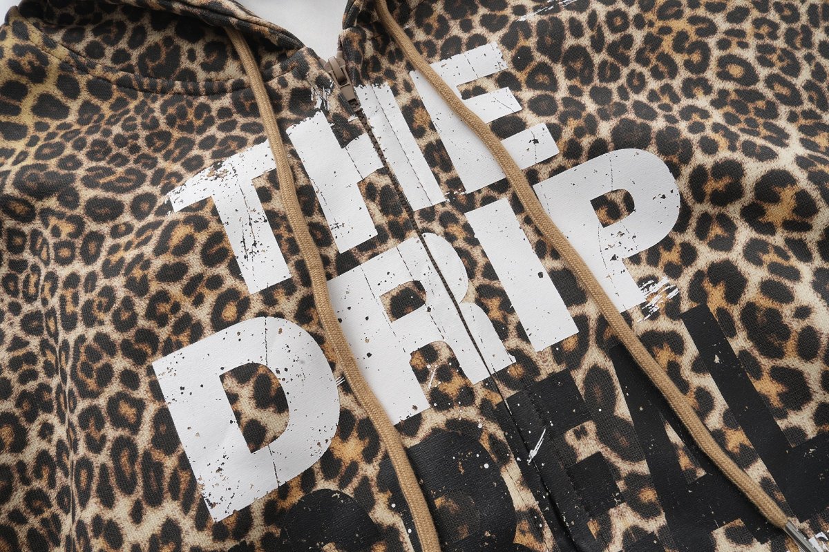 Leopard Print Graphic Zip-Up Hoodie | Bold Streetwear – Image 7