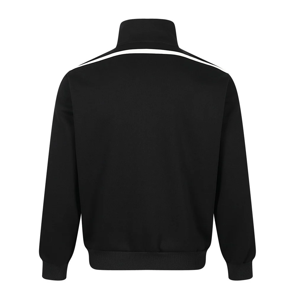 Track Jacket Mock Neck Full-Zip with Stripe Detail & Star Embroidery – Image 4