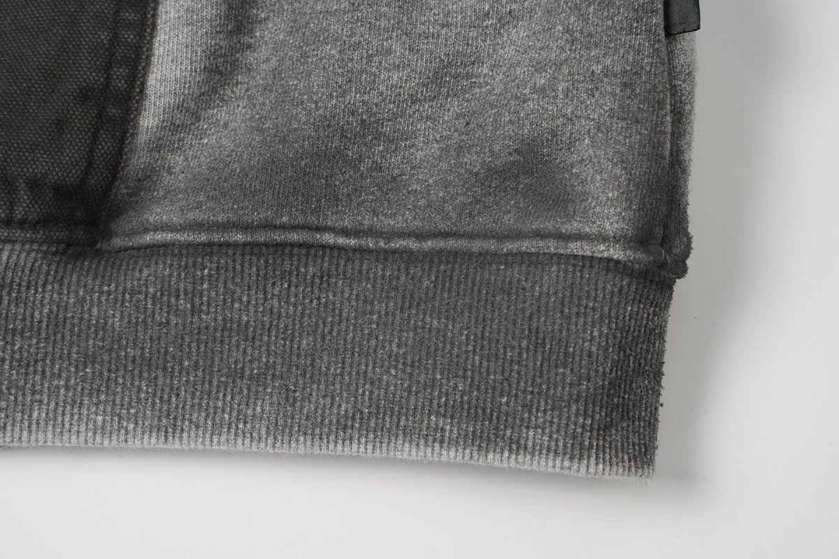 Deconstructed Raw-Edge Oversized Hoodie – Acid Wash Vintage Streetwear – Image 8