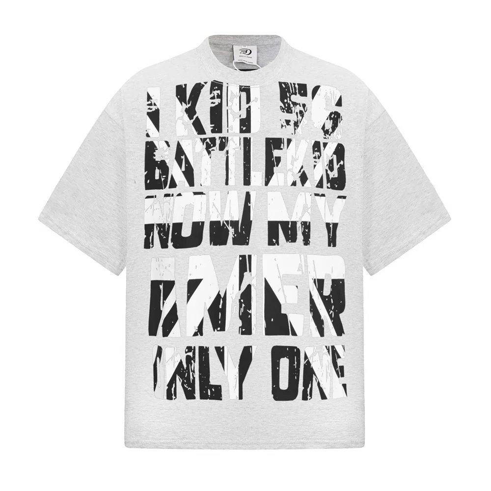 Battlekro Graphic Oversized T-Shirt – Men's Hip Hop Street Style Tee – Image 3