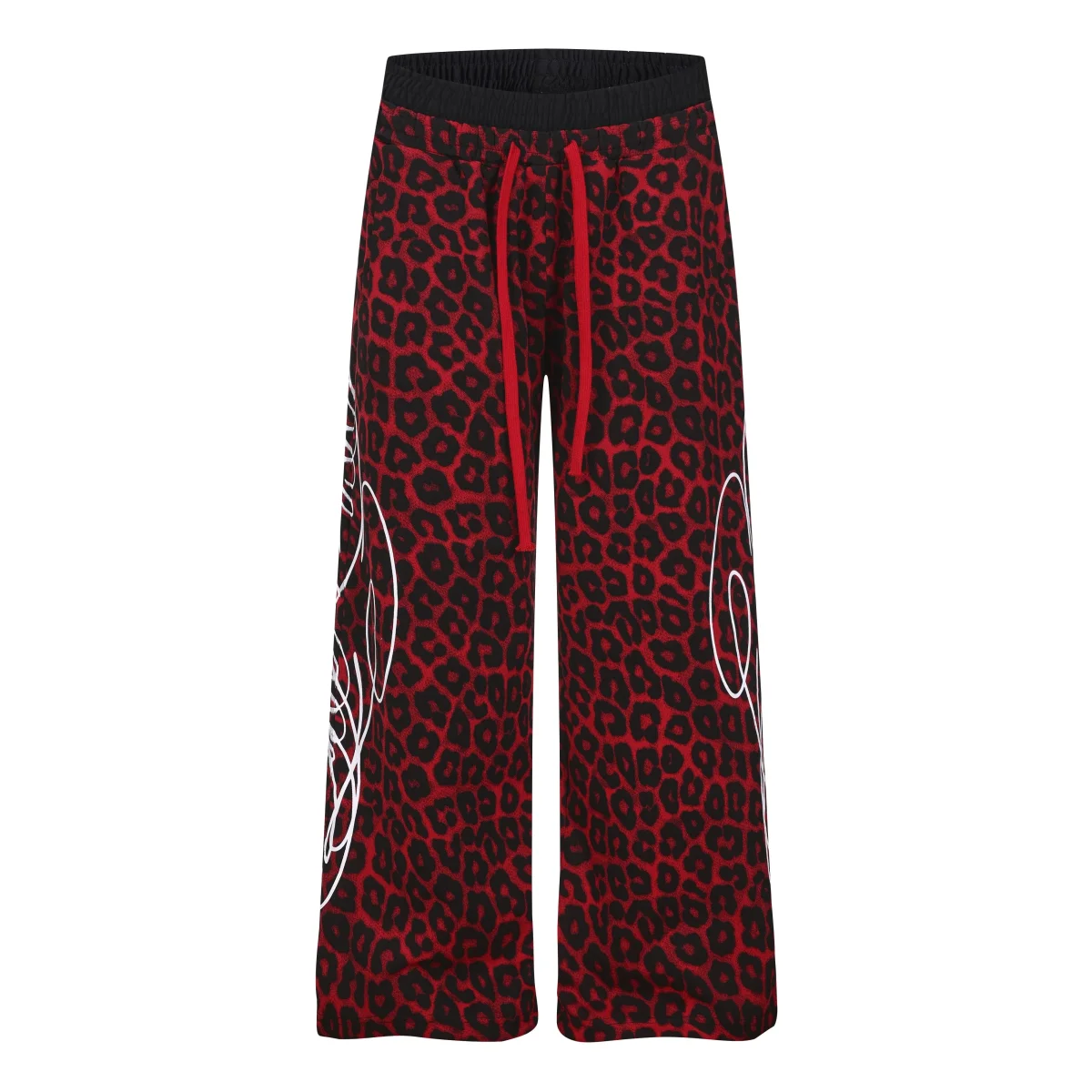 Seakoff Leopard Panel Sweatpants | Wide-Leg Streetwear – Image 6