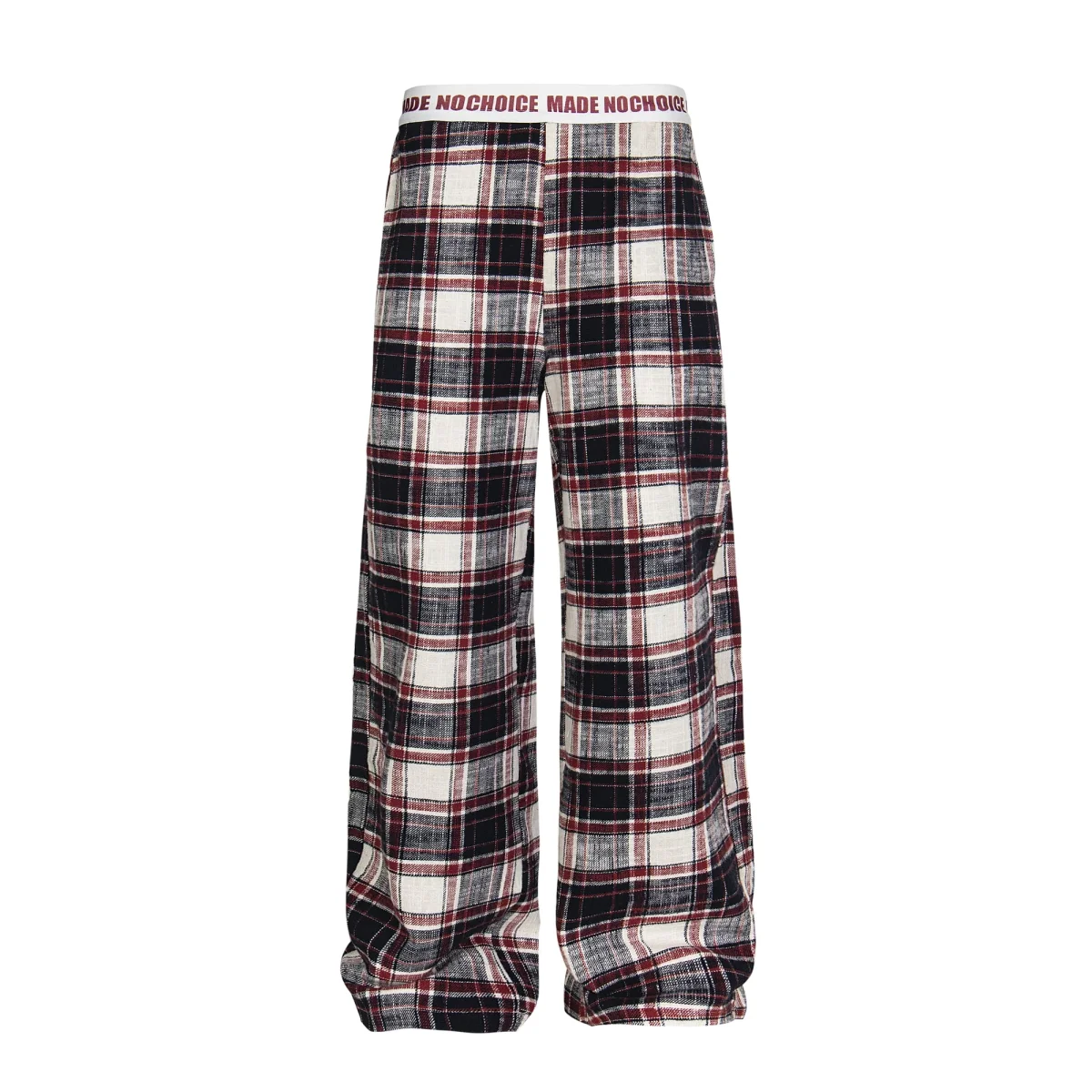 Made No Choice Plaid Wide-Leg Lounge Pants | 100% Cotton – Image 4