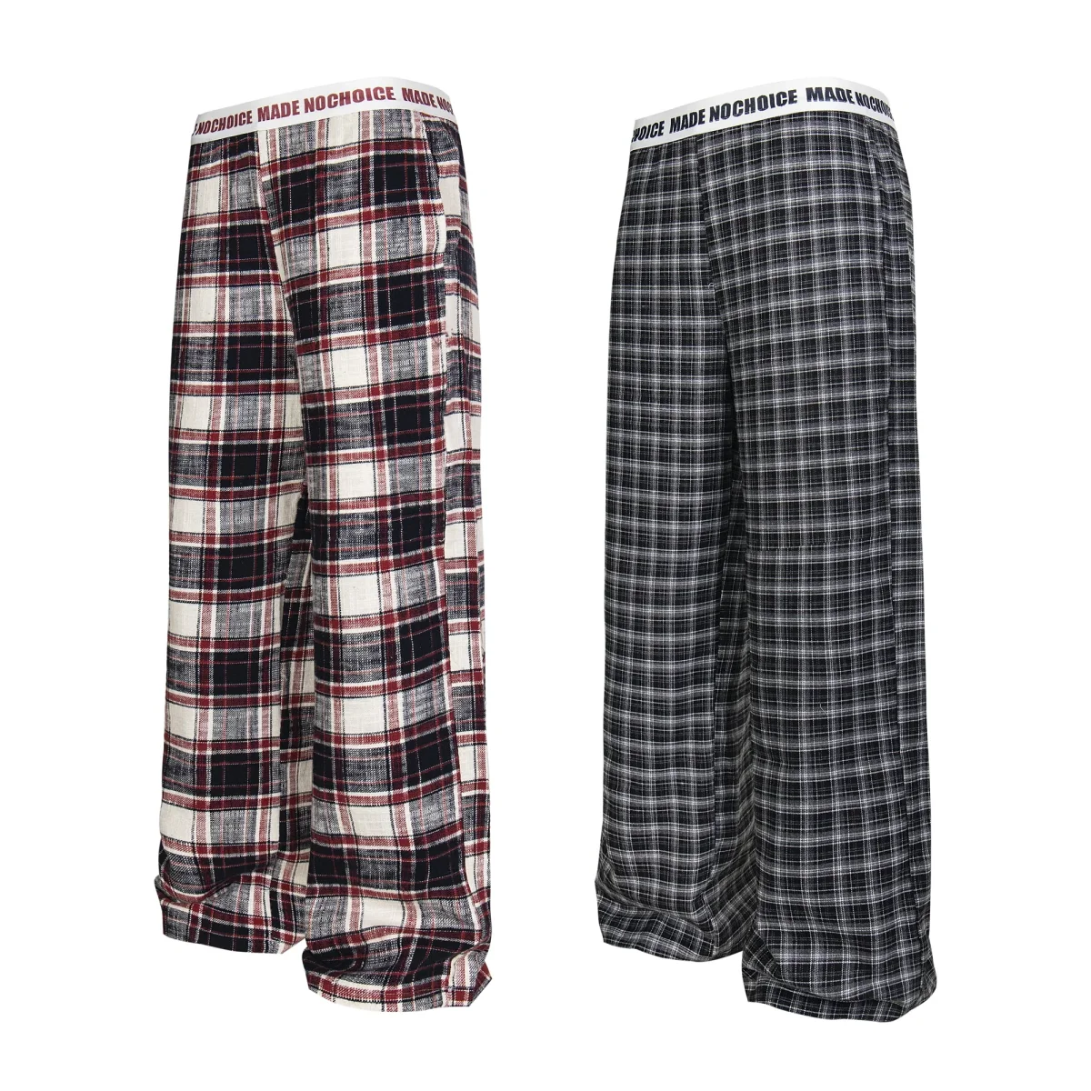 Made No Choice Plaid Wide-Leg Lounge Pants | 100% Cotton – Image 3